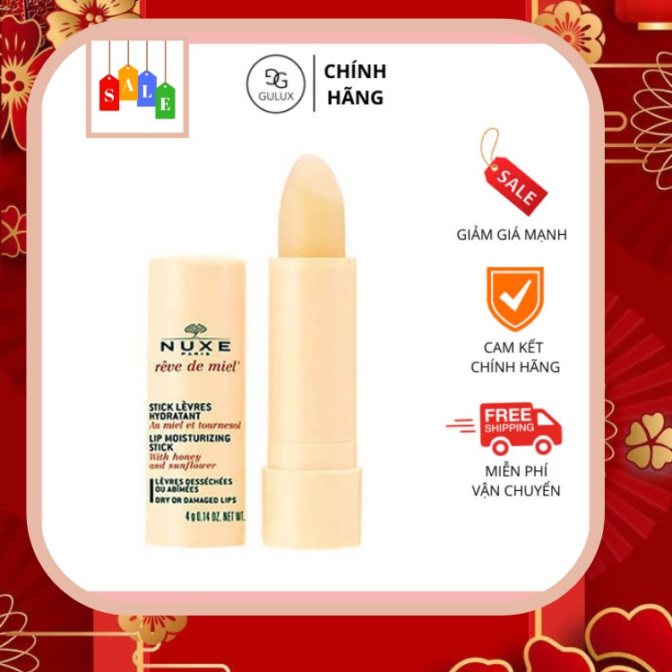 [KÈM QUÀ TẶNG] Son dưỡng môi Nuxe Reve de Miel Lip Moisturizing Stick