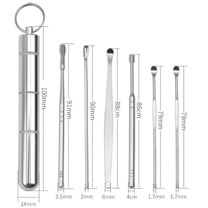 Set 6 Dụng Cụ Lấy Ráy Tai