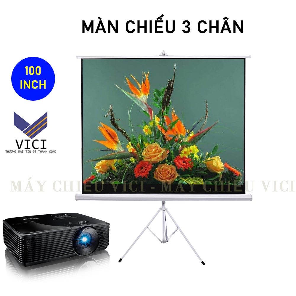 Màn Chiếu 3 Chân Di Động Chính Hãng Phù Hợp Các Loại Máy Chiếu Hện Nay. Trung Tâm Máy Chiếu Vici