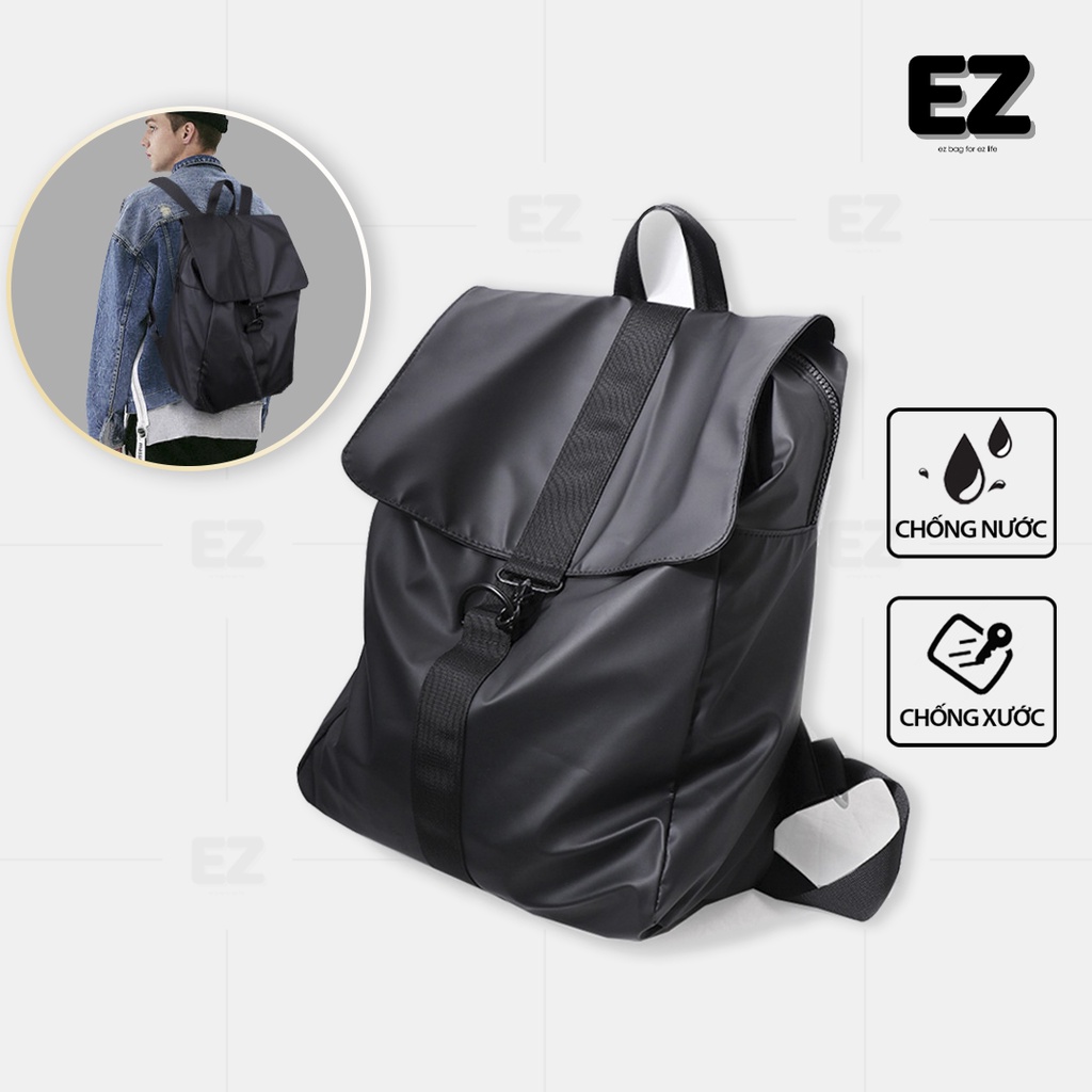 Balo ulzzang hàn quốc chống thấm nước BLT06, Balo đi học thời trang unisex vải PVC cao cấp, trọng lượng nhẹ 0,4kg