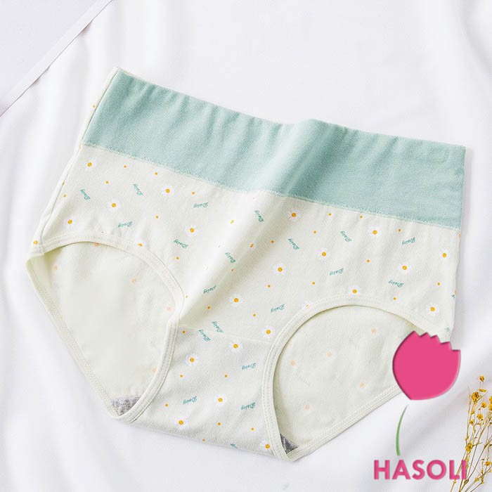 Quần Lót Nữ Cạp Cao - Quần Cotton Hoa Cúc Gen Bụng Kháng Khuẩn Cao Cấp S58