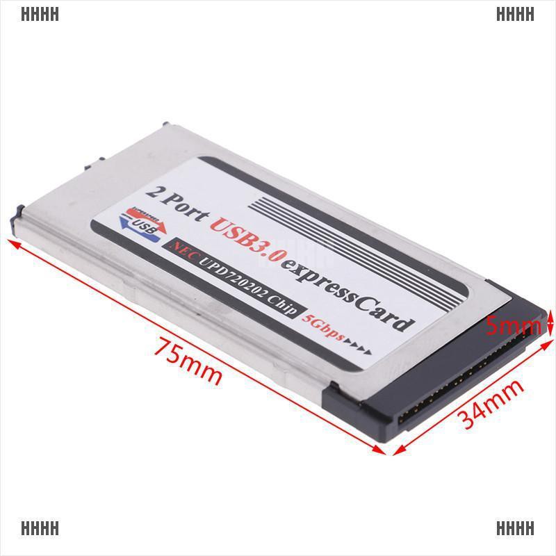 Card Mở Rộng 2 Cổng Usb 3.0 34mm / 54mm Cho Laptop