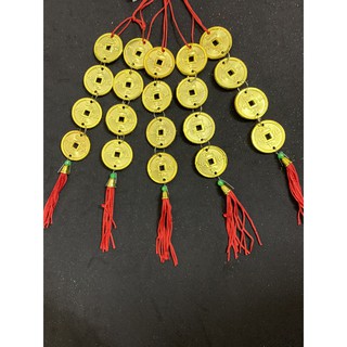 [giá sale] Set 5 dây sâu tiền vàng trang trí tết