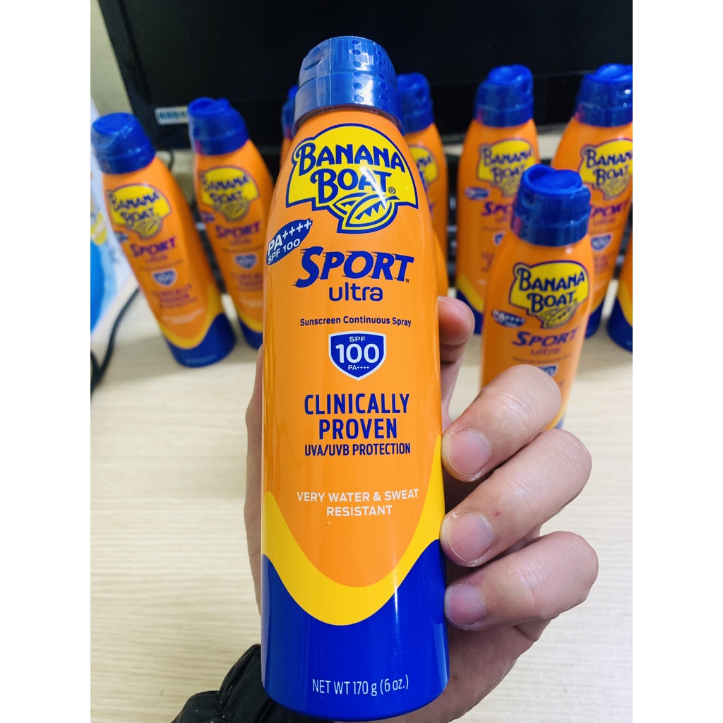 Bình xịt Chống Nắng Thể Thao Banana Boat Sport (SPF100PA+++ )