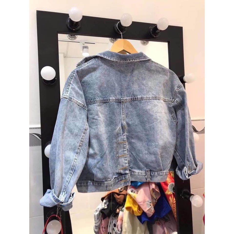 ÁO KHOÁC JEAN CROPTOP THỜI TRANG