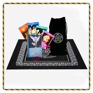 Combo Bộ Bài Bói Messages From Your Angels Cards Tarot và Túi Nhung Đựng Tarot và Khăn Trải Bàn Tarot Toyvnmall
