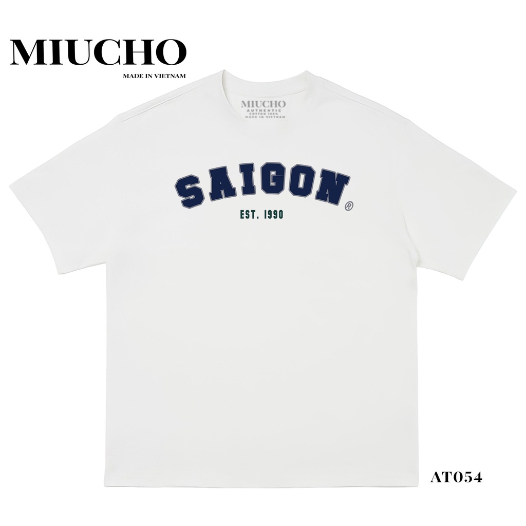Áo phông nữ form rộng tay lỡ unisex đẹp, áo thun nữ form rộng tay lỡ unisex cotton hàn quốc AT054 Miucho basic tee | BigBuy360 - bigbuy360.vn