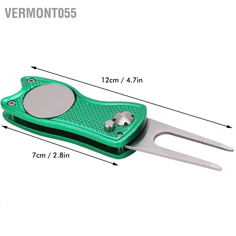Hot DealsStainless Steel Golf Pitchfork Foldable Divot Tool Switchblade RepairSpot ExpressVermont055