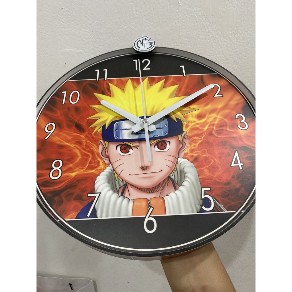 &lt;NARUTO&gt; Đồng hồ treo tường trang trí cho bé - 30 cm