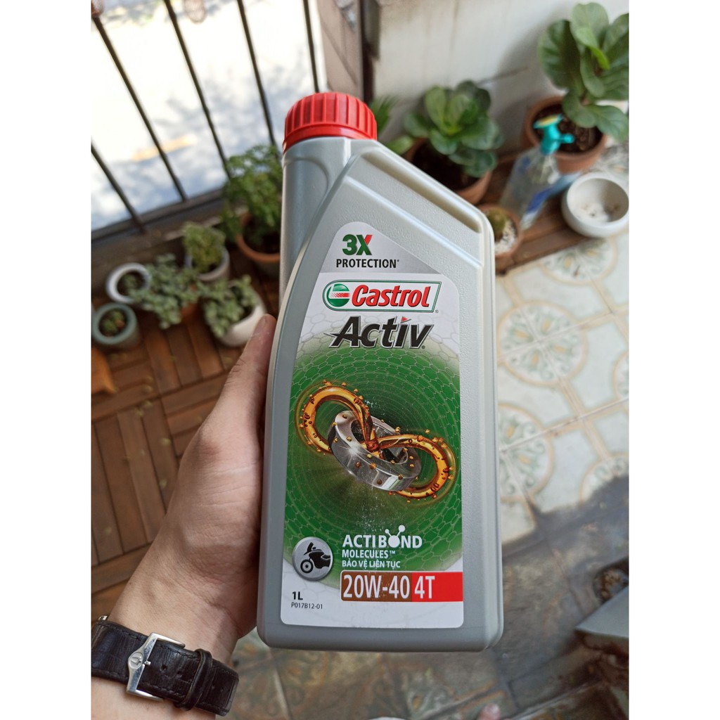 Nhớt xe số cao cấp Castrol Activ 4T 20w40 800ml