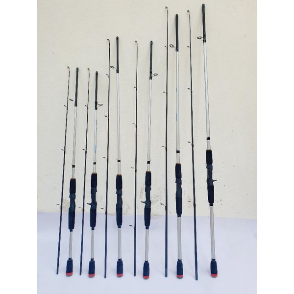 cần câu lure Daiwa ngọn ML, cần câu lure carbon đen trắng