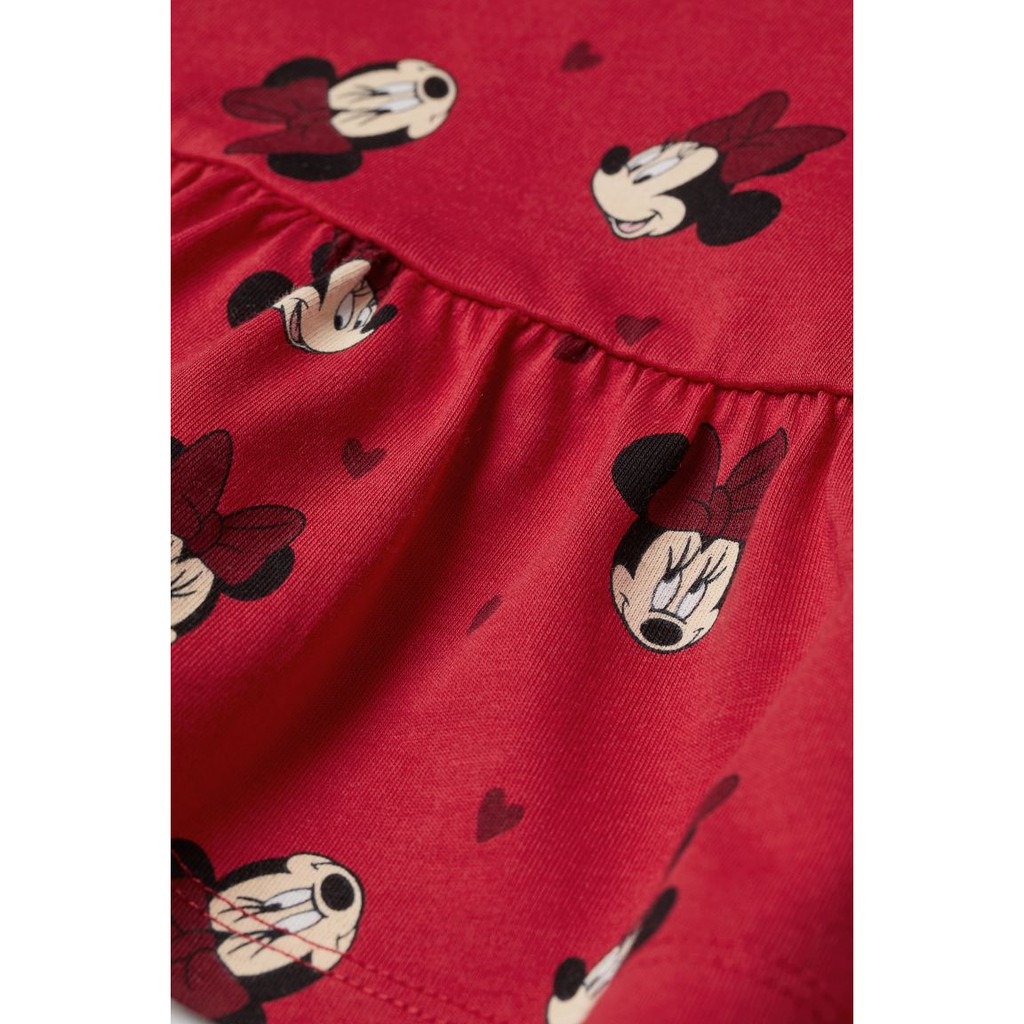 Váy đỏ dài tay minnie HM H&amp;M_hàng chính hãng authentic