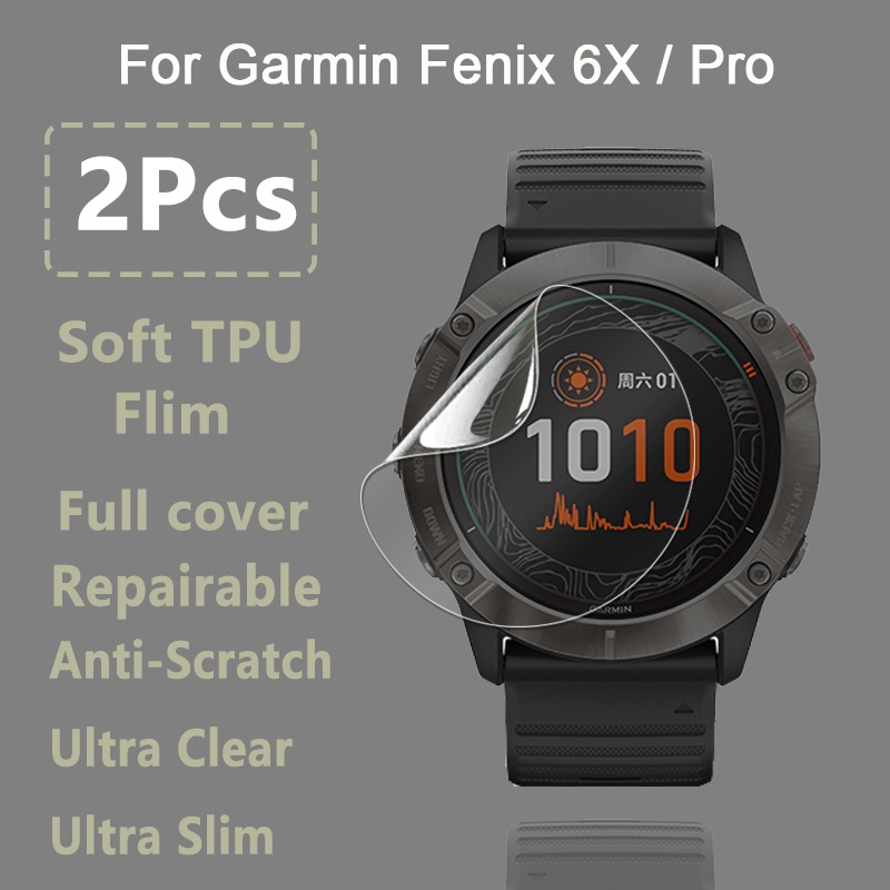 Set 2 / 3 / 5 / 10 Kính Cường Lực Cao Cấp Bảo Vệ Màn Hình Cho Đồng Hồ Garmin Fenix 6X 6S 6 Pro Fenix 5X 5S 5 Plus