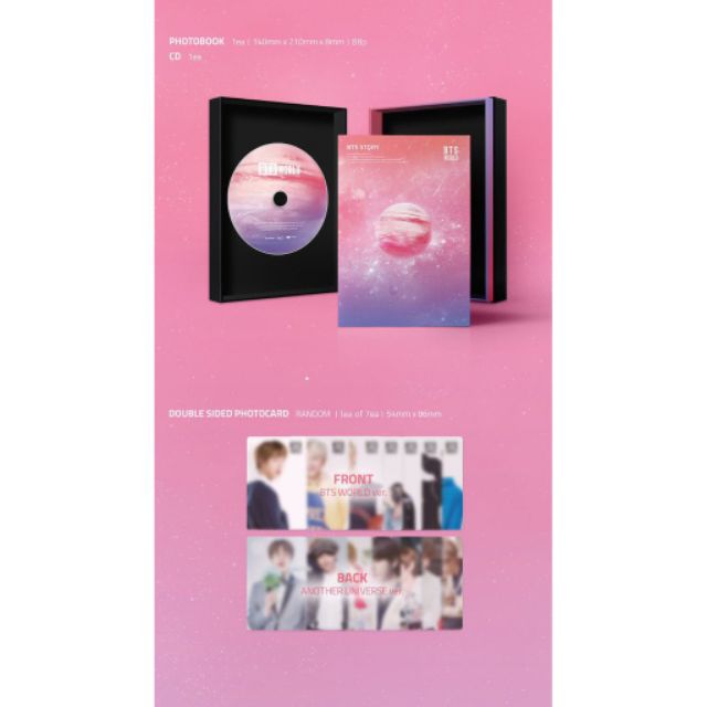 Combo album ảnh BTS world