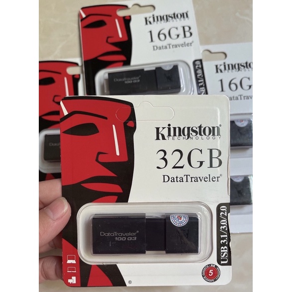 Usb Kingston DT100G3 16GB / 32GB USB 3.0 chính hãng BH 12 tháng | BigBuy360 - bigbuy360.vn