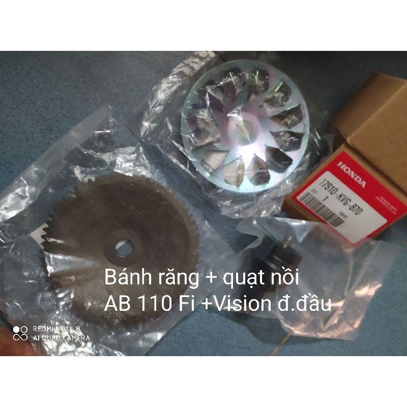 Bánh răng nồi trước AB 110 Fi + Vision đời đầu hàng zin chính hãng Honda VN