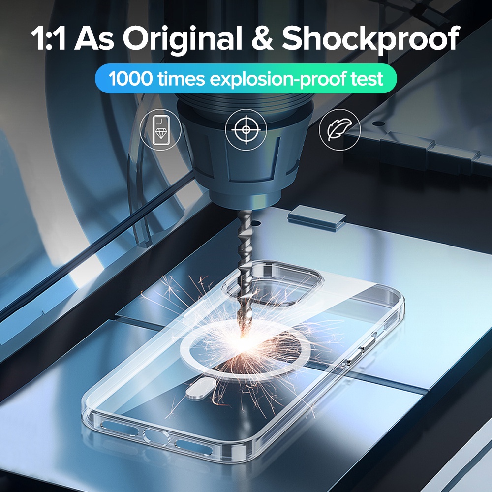 Ốp Điện Thoại Trong Suốt Từ Tính Cho iPhone 13 12 11 Pro MAX 12 Mini XS MAX XR X 7 8 Plus SE 2020