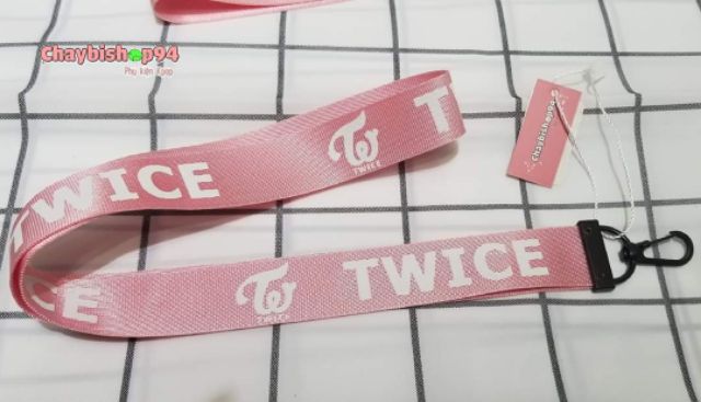 (MẪU MỚI) Nametag, strap dài 40cm GOT7, EXO, BTS, WANNA ONE, BLACKPINK, TWICE, IKON, X1