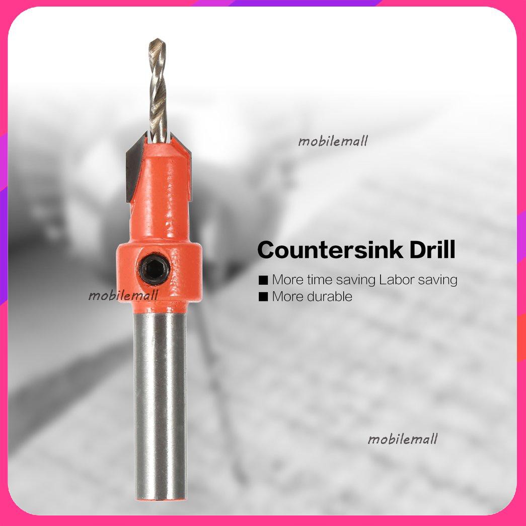 Mới2.8mm*10mm Countersink Drill Alloy Head Cone Drill Step Drill Upper Screw Bit