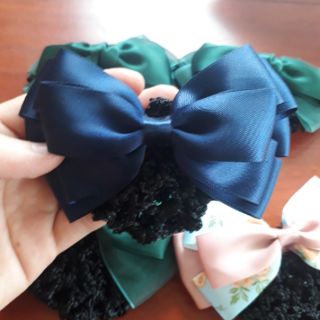 Kẹp tóc nơ có túi lưới
