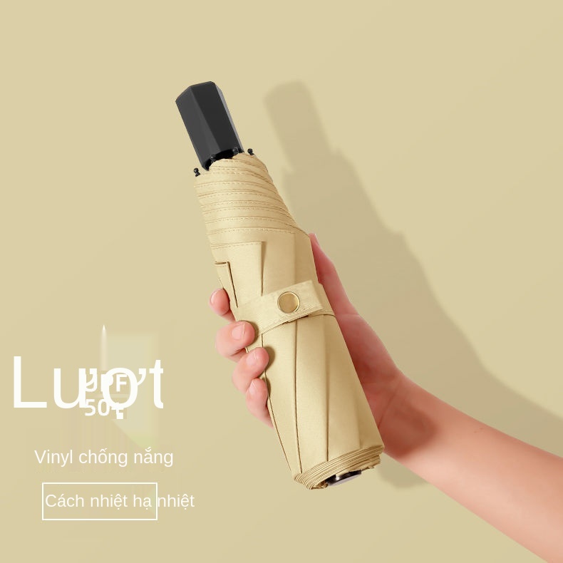 ZPhiên bản Hàn Quốc của Ô dù Morandi giá trị cao cho nữ trong rừng che nắng gấp đơn giản và bền, sử dụng kép
