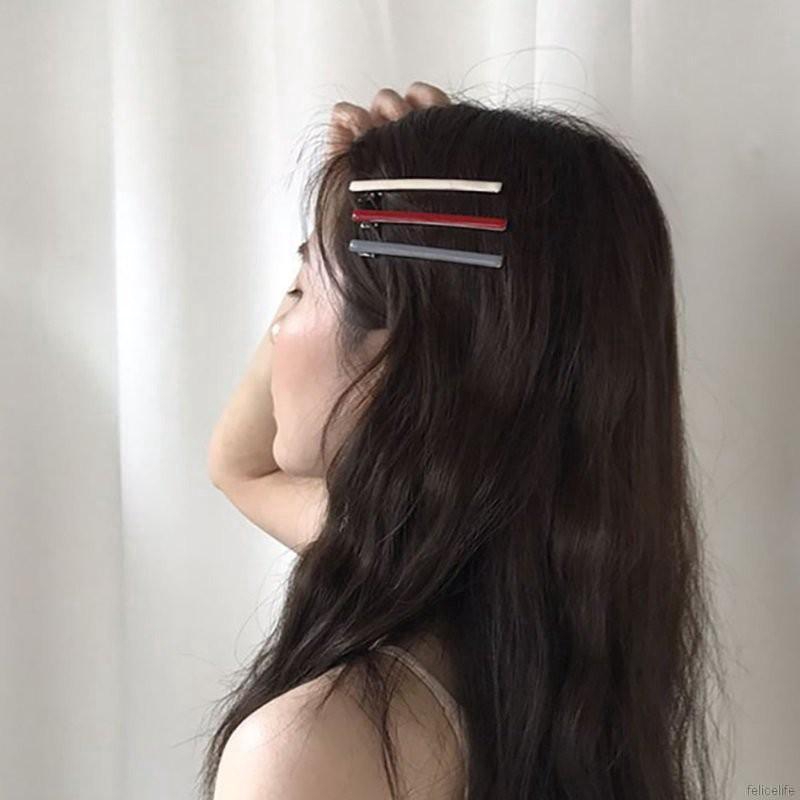 Kẹp tóc kim loại đơn giản thời trang cho nữ