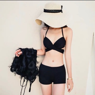 Bikini 2019 lông công 3 chi tiết giá rẻ đồ bơi bộ bơi