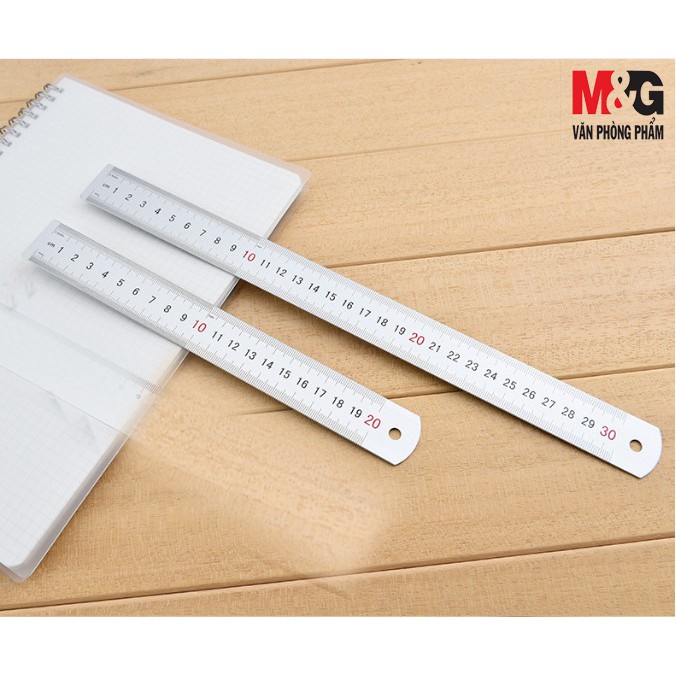 Thước kẻ nhôm, uốn dẻo, nhựa tổng hợp các mẫu M&amp;G 20cm / 30cm