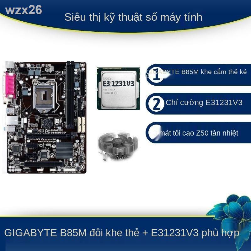 E31230V3 1231v3 Bo mạch chủ ASUS Gigabyte B85 Bộ máy tính chơi game DDR3 không có đồ họa tích hợp