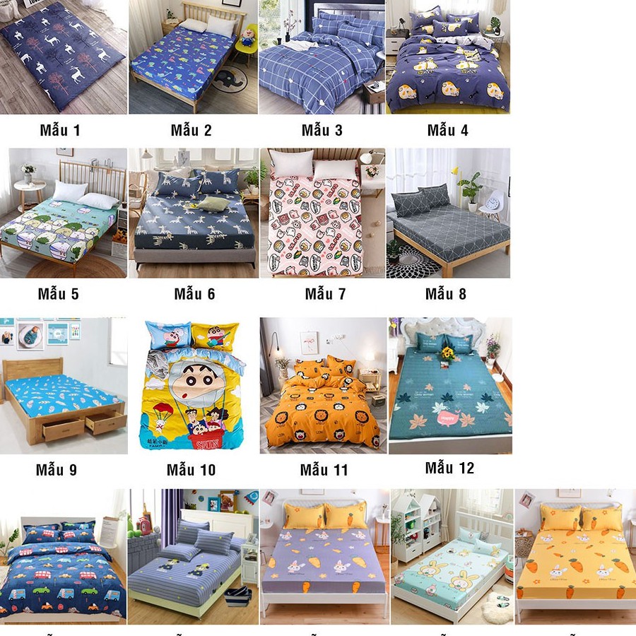 Ga trải giường chống thấm cotton 2 lớp loại tốt siêu mềm, siêu đẹp, cho giấc ngủ ngon (1 món ga giường) sport