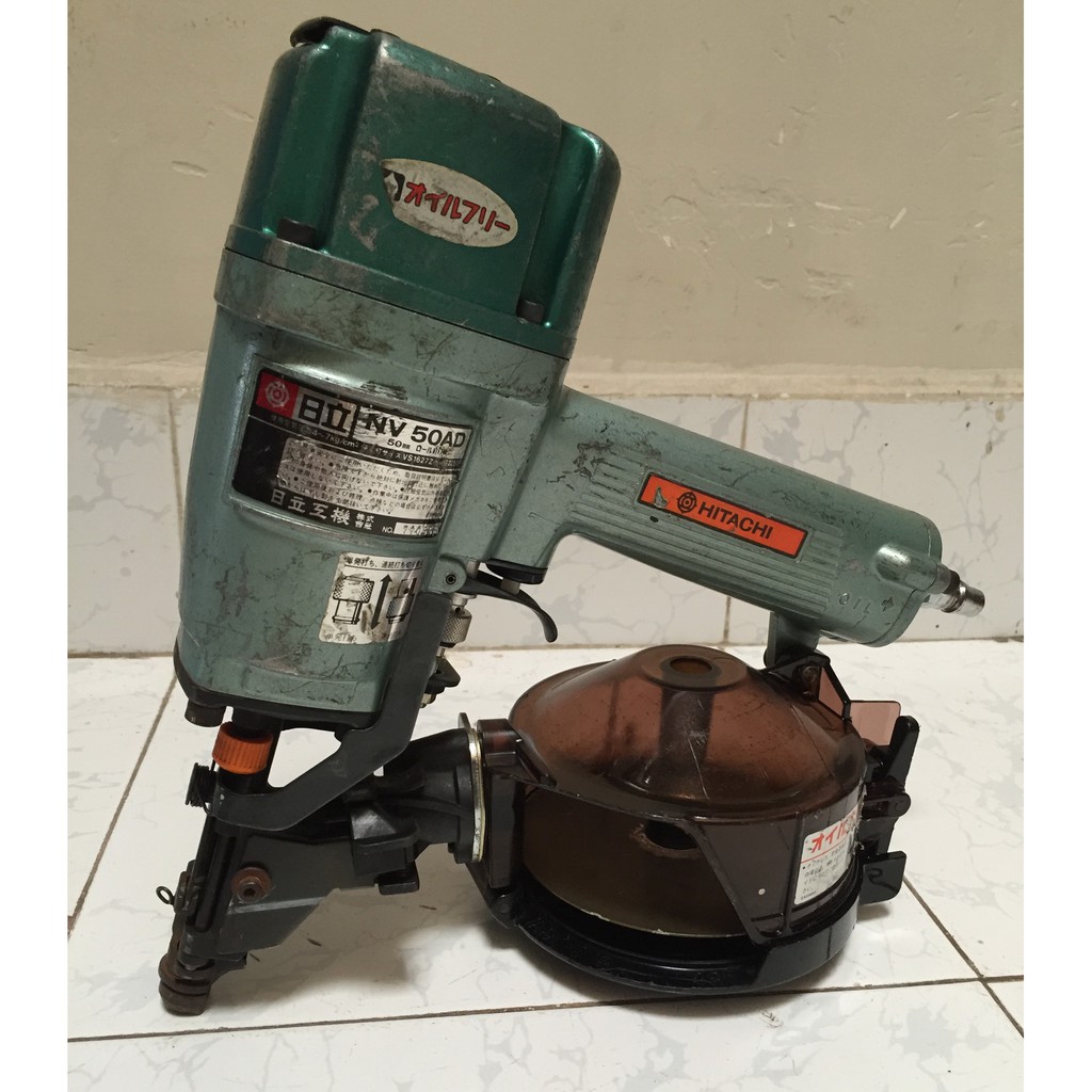 Máy bắn đinh cuộn 50mm Hitachi dùng hơi nội địa nhật