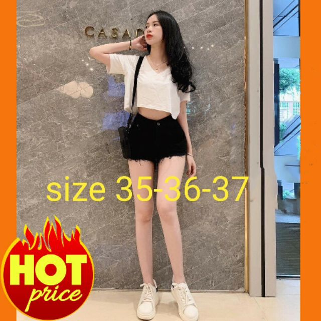 SHORT JEANS ĐEN BIGSIZE SIZE LỚN 35 ĐẾN 38