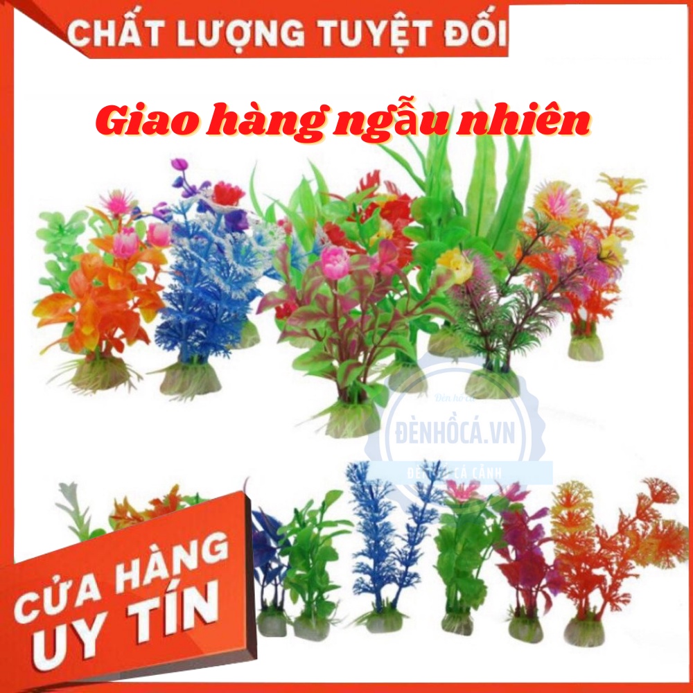 Cây nhựa trang trí bể cá mini