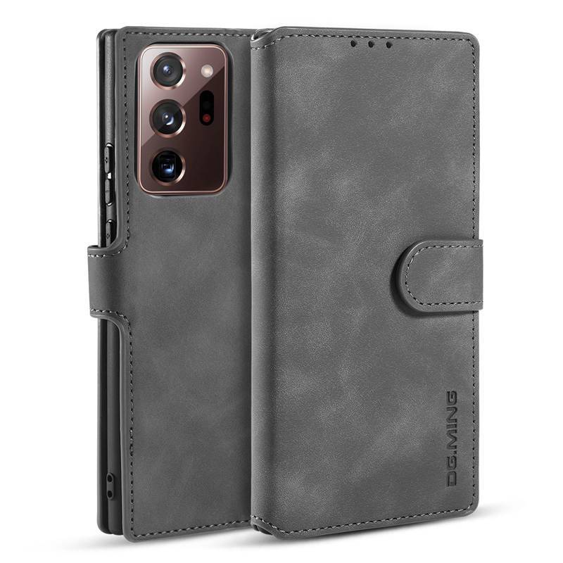 Bao da điện thoại khóa từ tính thiết kế dạng ví cho Samsung Galaxy Note 20 Ultra Note 8 9 10 Plus