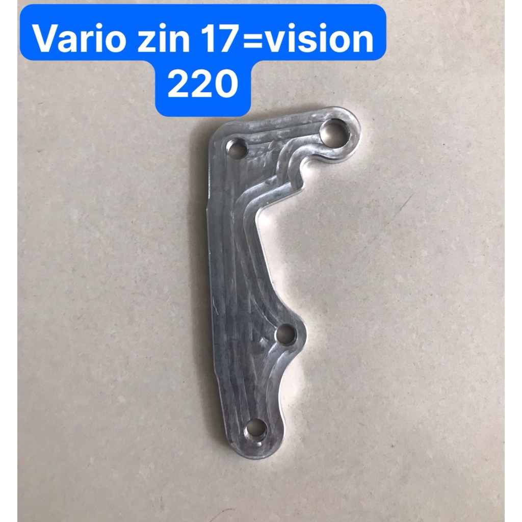 PÁT NHÔM CNC HEO ZIN PHUỘC ZIN VARIO CLICK VÀ VISION 220 245 260MM GẮN ZIN THEO XE KHÔNG CHẾ CHÁO