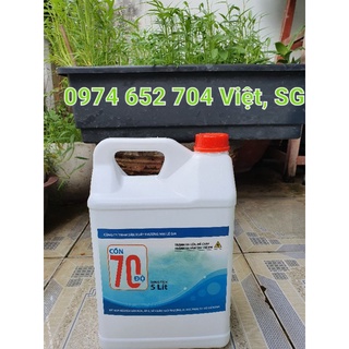 Cồn  CN 70 độ bình  5 lít xịt khuẩn sát  khuẩn  giá  rẻ, tặng bình xịt phun  sương  kèm theo,
