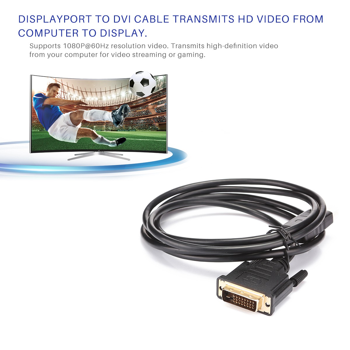 Cáp Chuyển Đổi Từ Cổng Lemontrees Display Port Sang Dvi 1.8m / 6ft 1080p Dp Sang Dvi-D