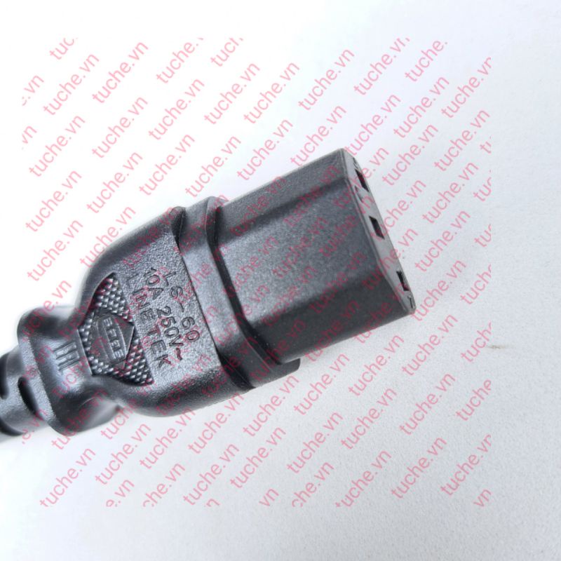 Dây nguồn cho máy tính, nồi cơm điện dài 2.5m ,phích tròn to, gập 90 độ 10A 250V