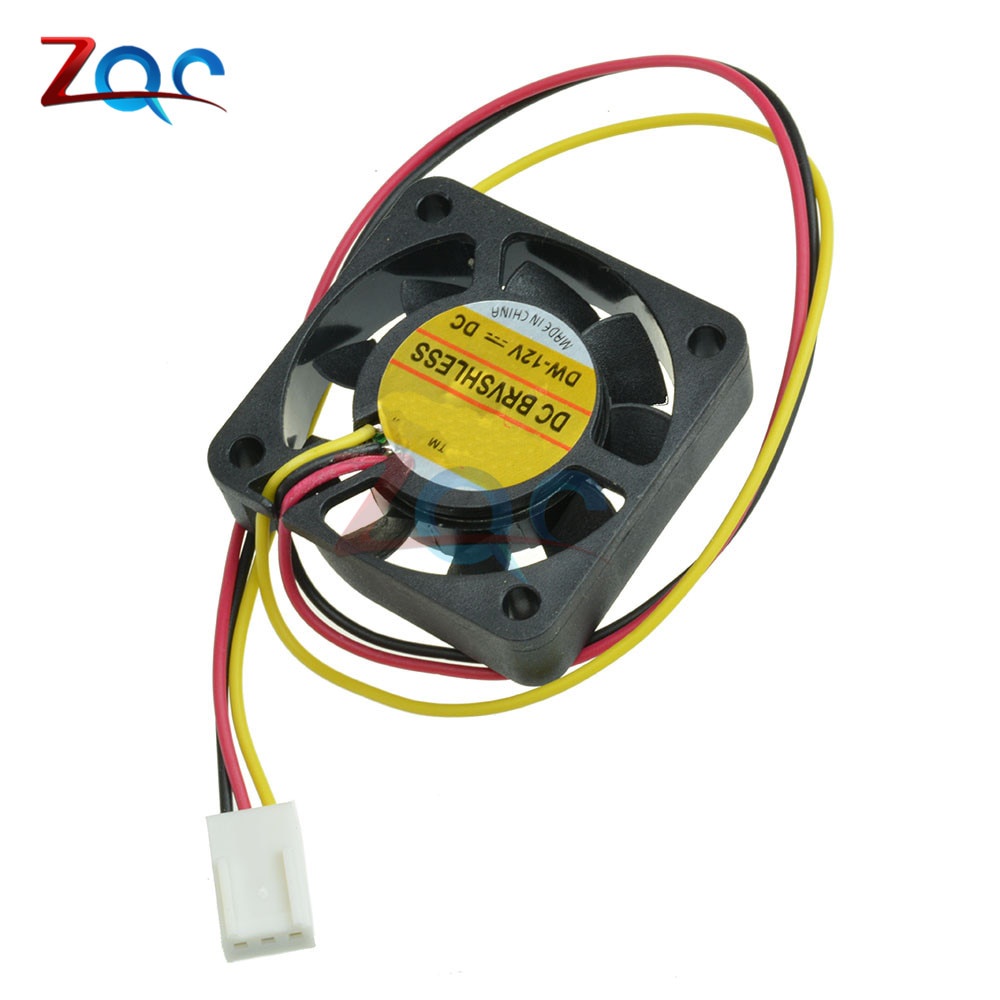 Quạt Tản Nhiệt Làm Mát CPU 3Pin 12V 4CM 40MM Màu Đen Cho PC