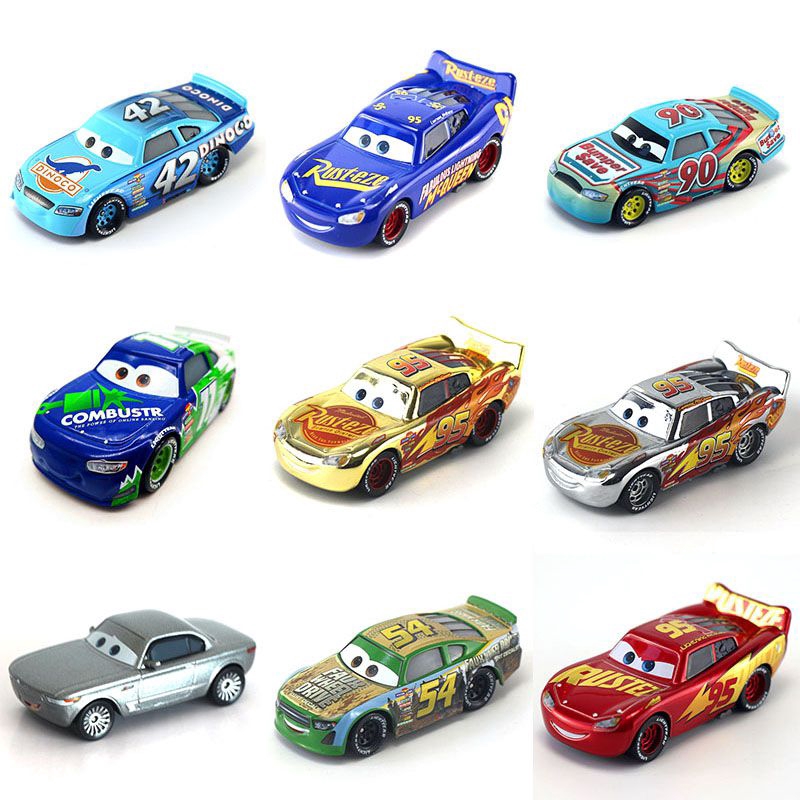 Cartoon Film Cars 3 Racers Diecast Metal Model Toy Slide Mini Car Kids Gift Toy