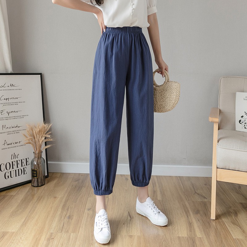 [ XẢ LẺ RẺ NHƯ BUÔN ] Quần nữ kiểu dáng basic, Đũi xốp tự nhiên, Dầy dặn, Mềm mát - Style Hàn quốc - Mềm mát vô cùng...