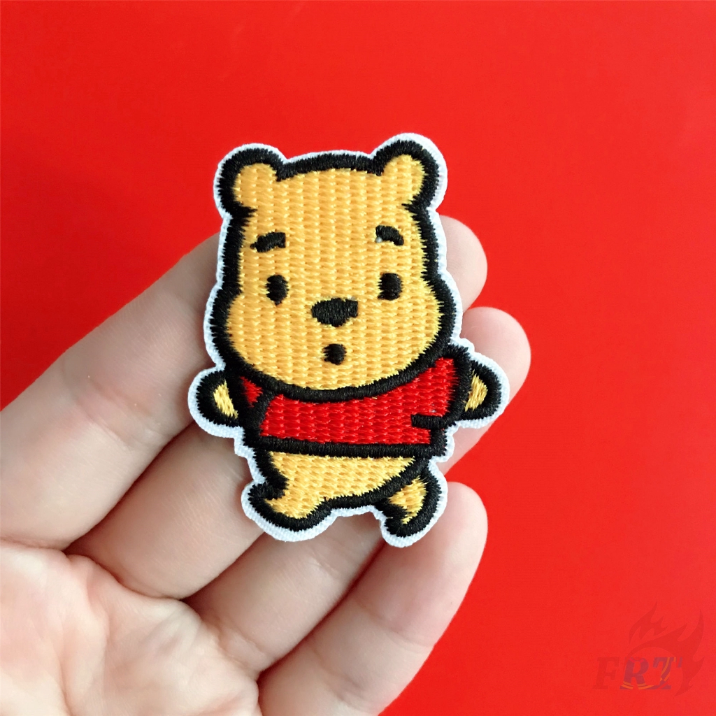 (Hàng Mới Về) 1 Miếng Dán Ủi Trang Trí Quần Áo Hình Gấu Pooh Dễ Thương Series 04
