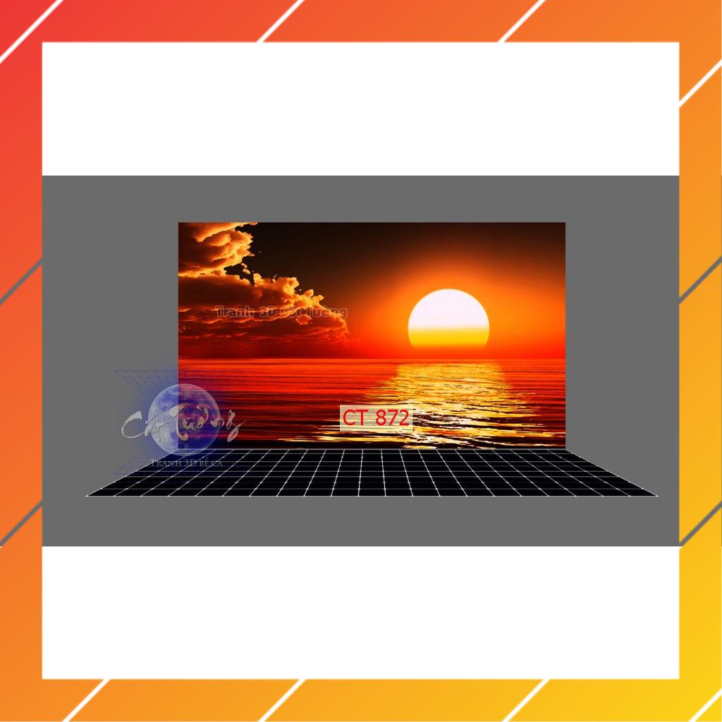 Tranh 3d dán bể cá thủy sinh (Tranh lưng)