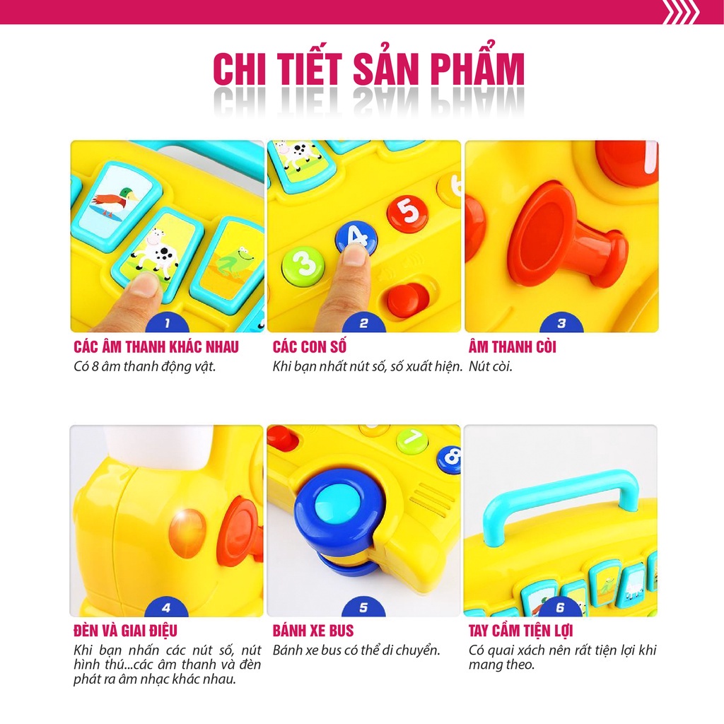 Đồ chơi đàn hình ô tô có nhạc Winfun 0676