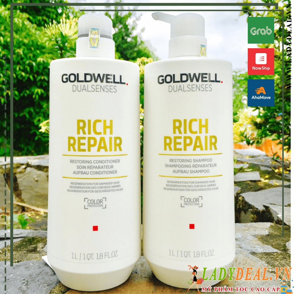 Dầu Gội - Xả Phục Hồi Tóc Hư Tổn Goldwell Dualsenses Rich Repair [ 500ml - 1000ml ] - Ladydeal