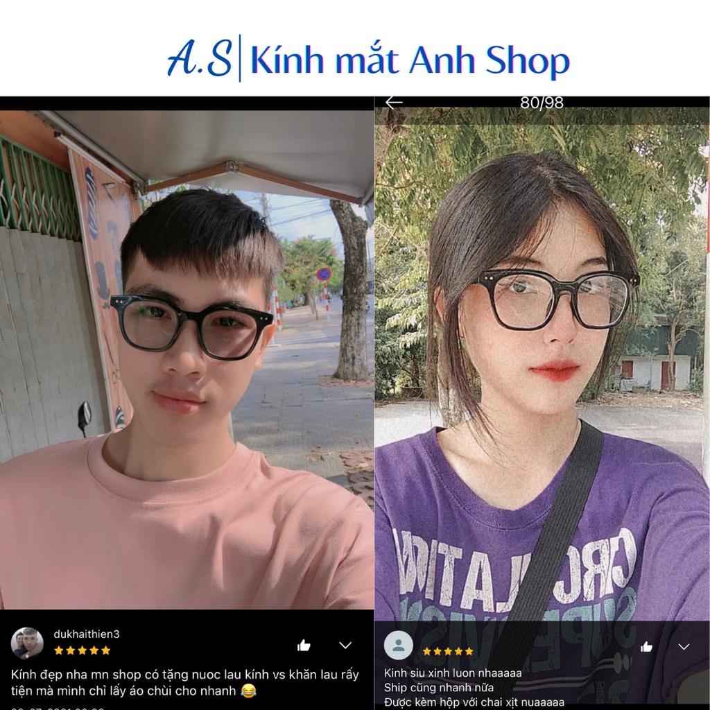 Gọng kính vuông nam nữ kiểu dáng to thời trang 3331A