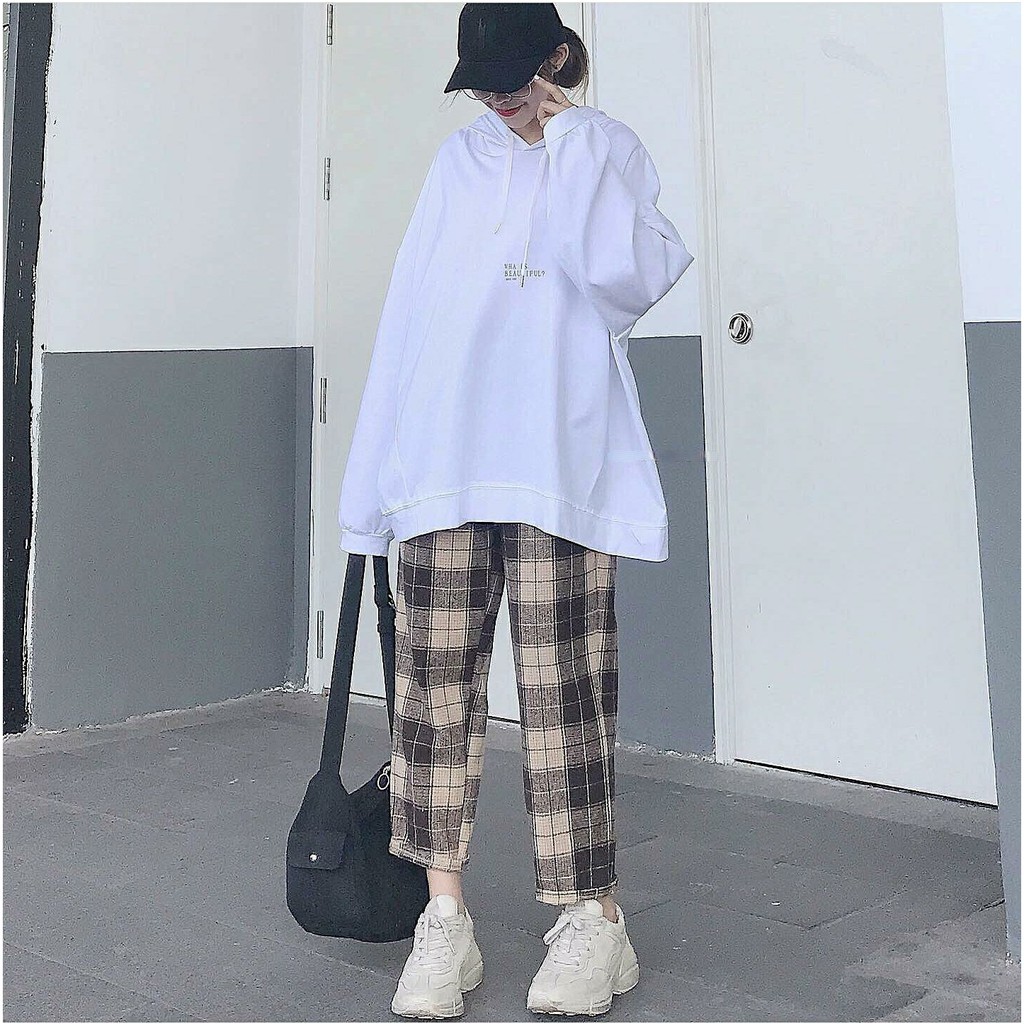 [Mã FADIRECT20 giảm 20K đơn 150K] Quần Kẻ Caro Vintage Plaid Pants Dáng Suông Unisex | BigBuy360 - bigbuy360.vn