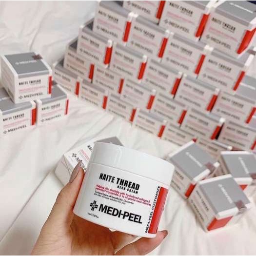 Kem Dưỡng Hỗ Trợ Lão Hoá Vùng Cổ Medi Peel Naite Thread Neck Cream - 100ml