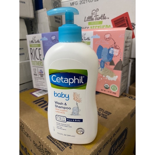 [Bill US] Sữa tắm gội toàn thân Cetaphil cho bé - Chai pump 399ml