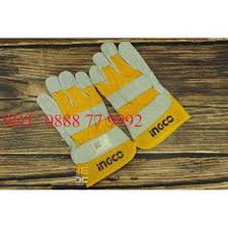 Găng tay vải da Ingco HGVC01